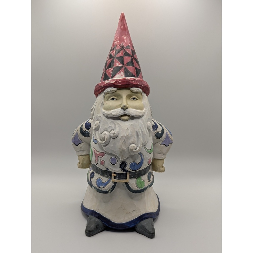 Jim Shore Outdoor Living Collection Ethelred Santa Gnome Christmas 2011 Figurine